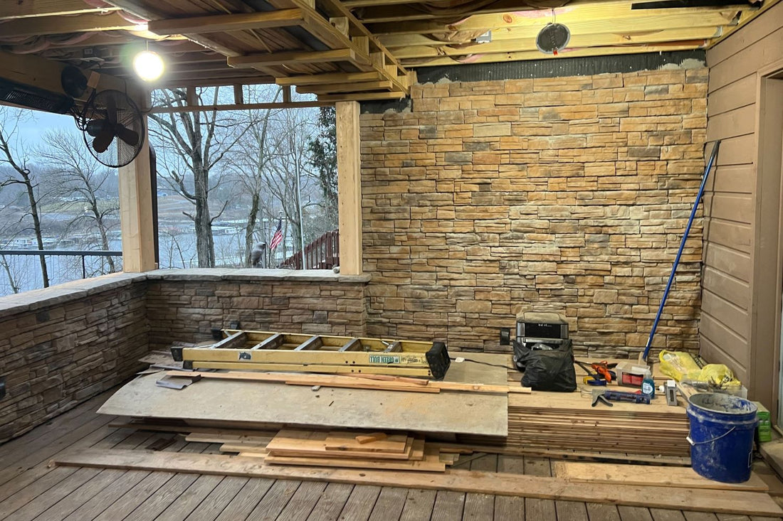 Stone Veneer - Ready Stack Stone Panel Sienna - Mountain View Stone