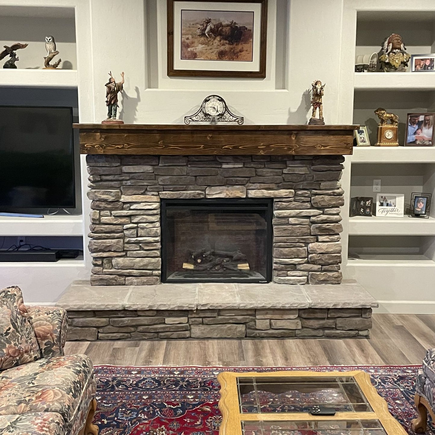 Stone Veneer - Capstone / Hearthstone Bluestone - Mountain View Stone