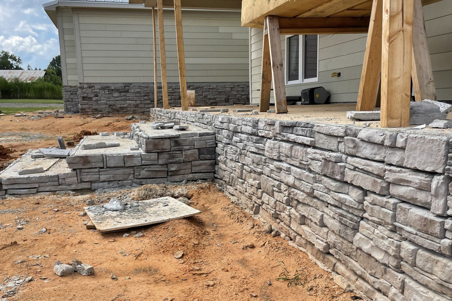 Stone Veneer - Ready Stack Stone Panel Granite - Mountain View Stone