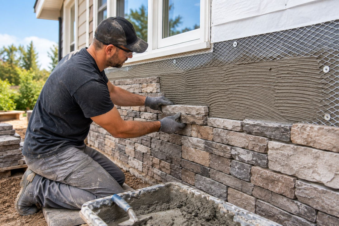 Stone Veneer - Stone Veneer Installation - Mountain View Stone