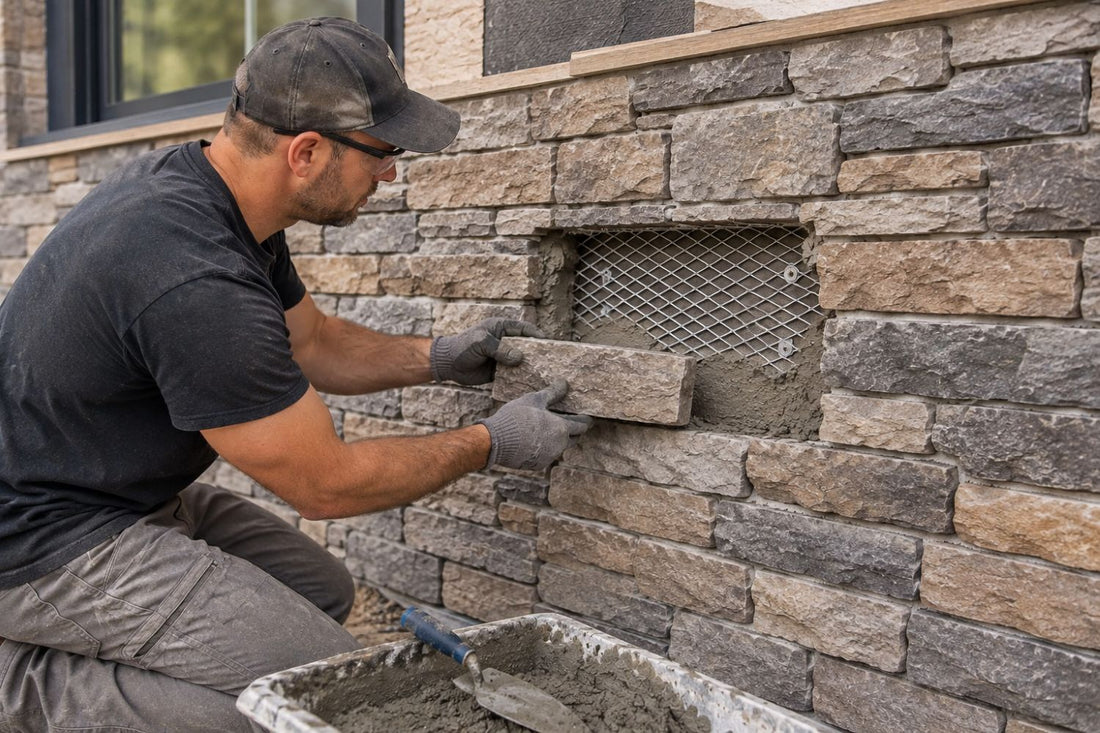 Stone Veneer - Stone Veneer Installation Repair - Mountain View Stone