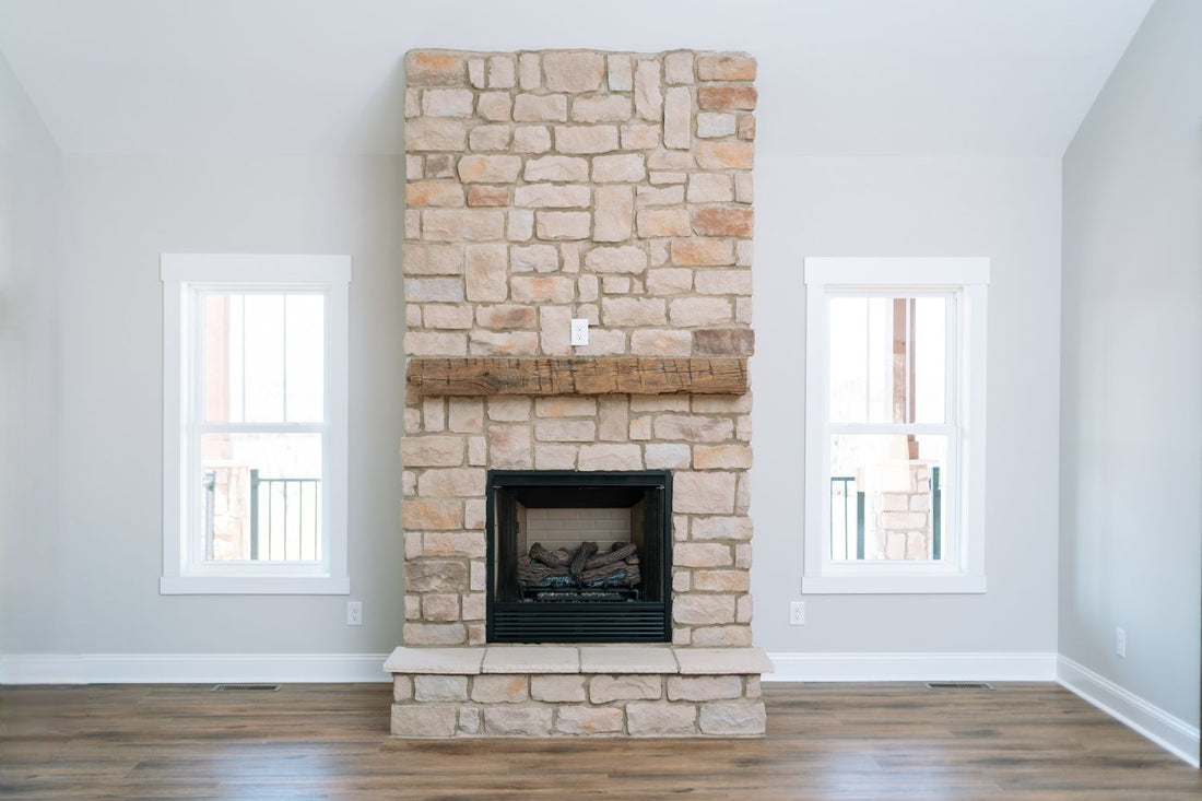 Stone Veneer - Lime Stone White Oak - Mountain View Stone