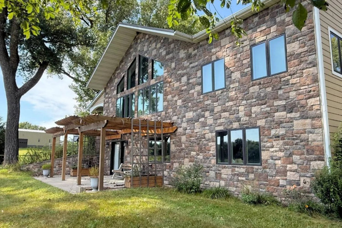 Stone Veneer - Hackett Stone Rustic & Lime Stone Rustic Blend - Mountain View Stone