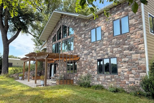 Stone Veneer - Hackett Stone Rustic & Lime Stone Rustic Blend - Mountain View Stone