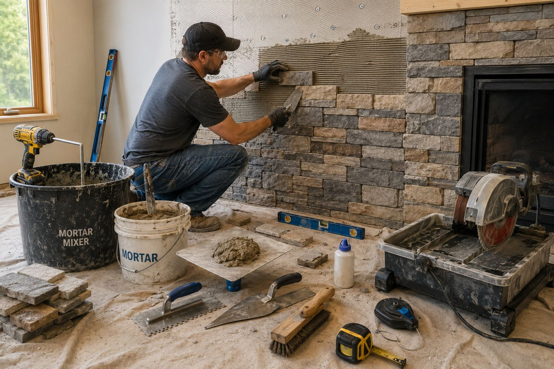 Stone Veneer - Stone Veneer Installation & Tools - Mountain View Stone
