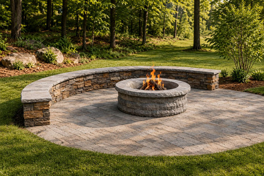 Stone Fire Pit - Mountain View Stone