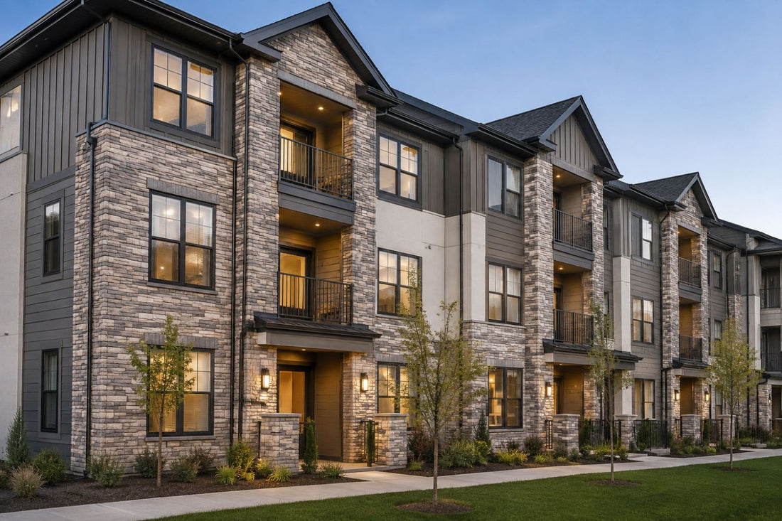 Stone Veneer - Apartment Development With Stone Veneer - Mountain View Stone