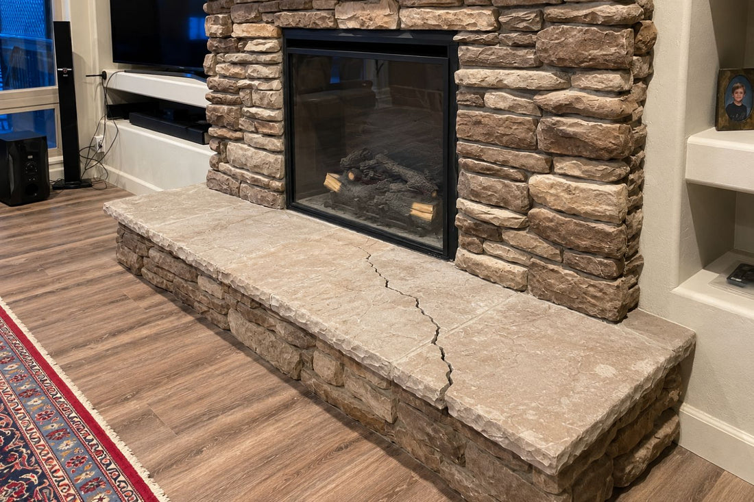 Stone Veneer - Cracked Capstone / Hearthstone - Mountain View Stone