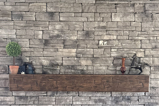 Stone Veneer - Ready Stack Stone Panel Cool Gray - Mountain View Stone