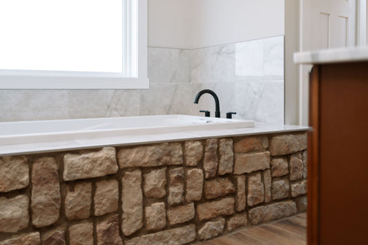 Stone Veneer - Lime Stone White Oak - Mountain View Stone