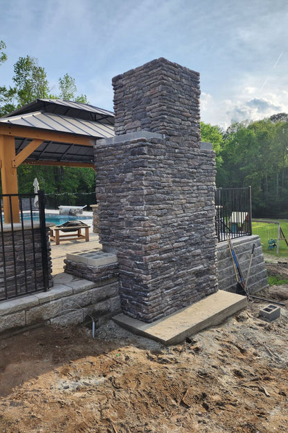 Stone Veneer - Ledge Stone Midnight - Mountain View Stone