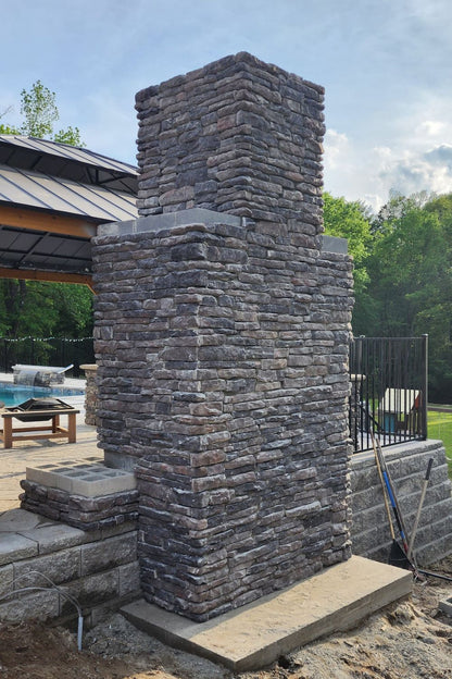 Stone Veneer - Ledge Stone Midnight - Mountain View Stone