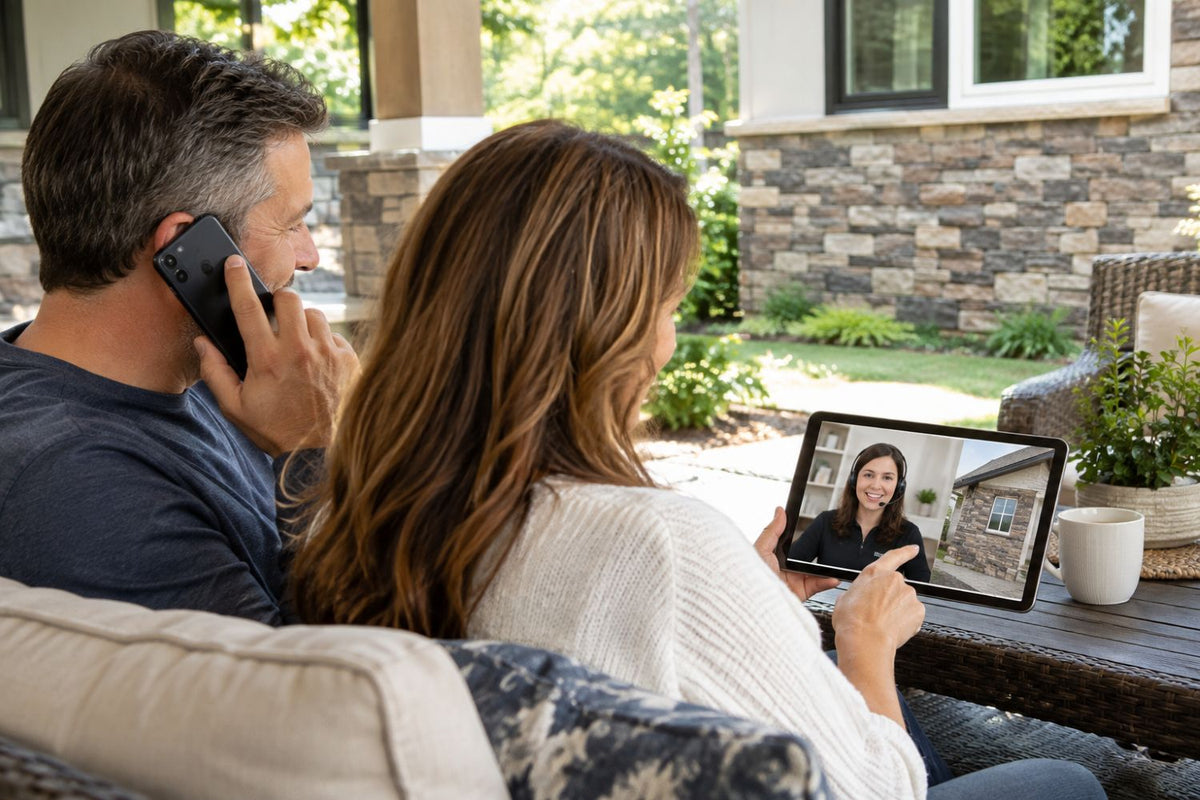 Stone Veneer - Homeowners Receiving Post Purchase Support - Mountain View Stone