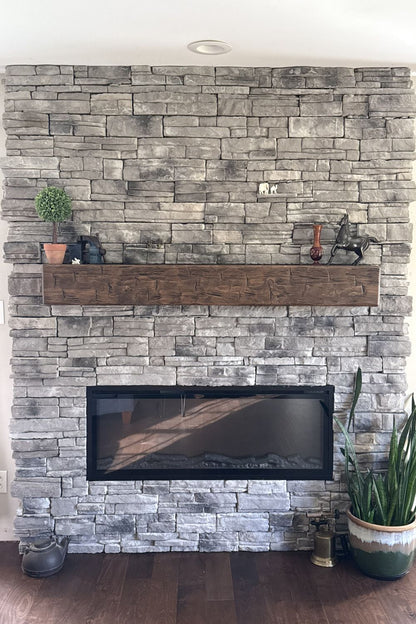 Stone Veneer - Ready Stack Stone Panel Cool Gray - Mountain View Stone