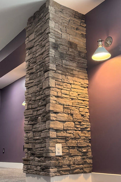 Stone Veneer - Ready Stack Stone Panel Cool Gray - Mountain View Stone