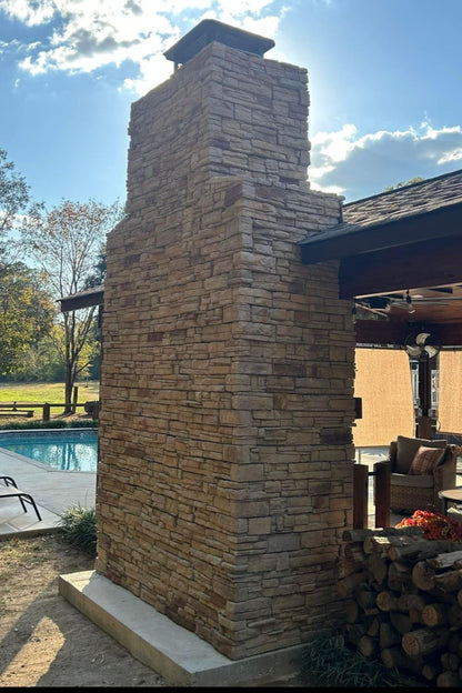 Stone Veneer - Ready Stack Stone Panel White Oak - Mountain View Stone