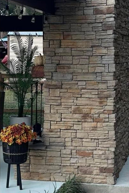 Stone Veneer - Ready Stack Stone Panel White Oak - Mountain View Stone